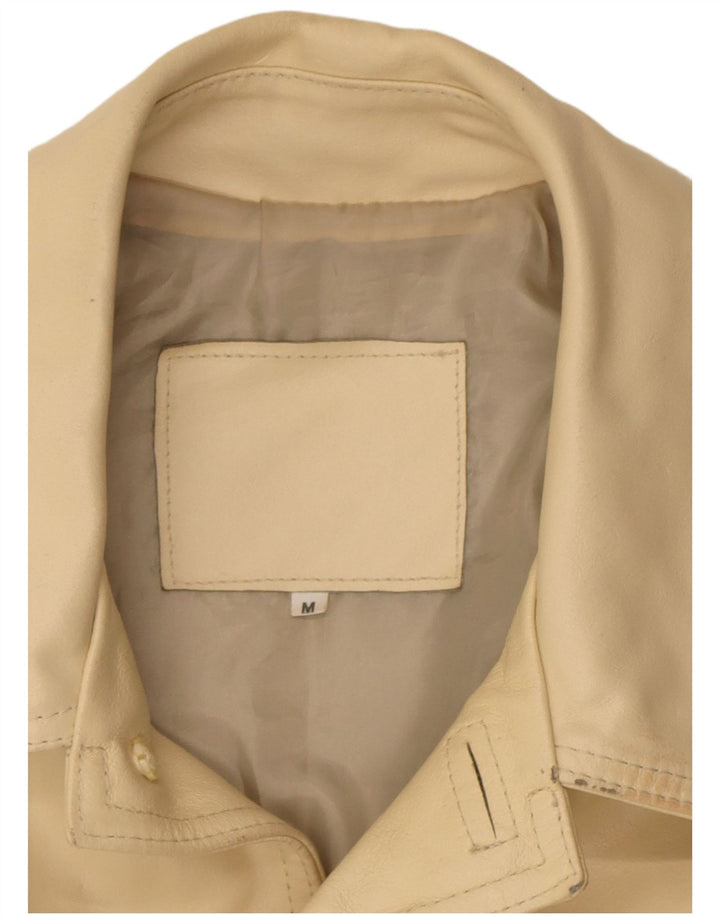 Vintage Ανδρικό Μπουφάν από Faux Leather UK 38 Medium Beige