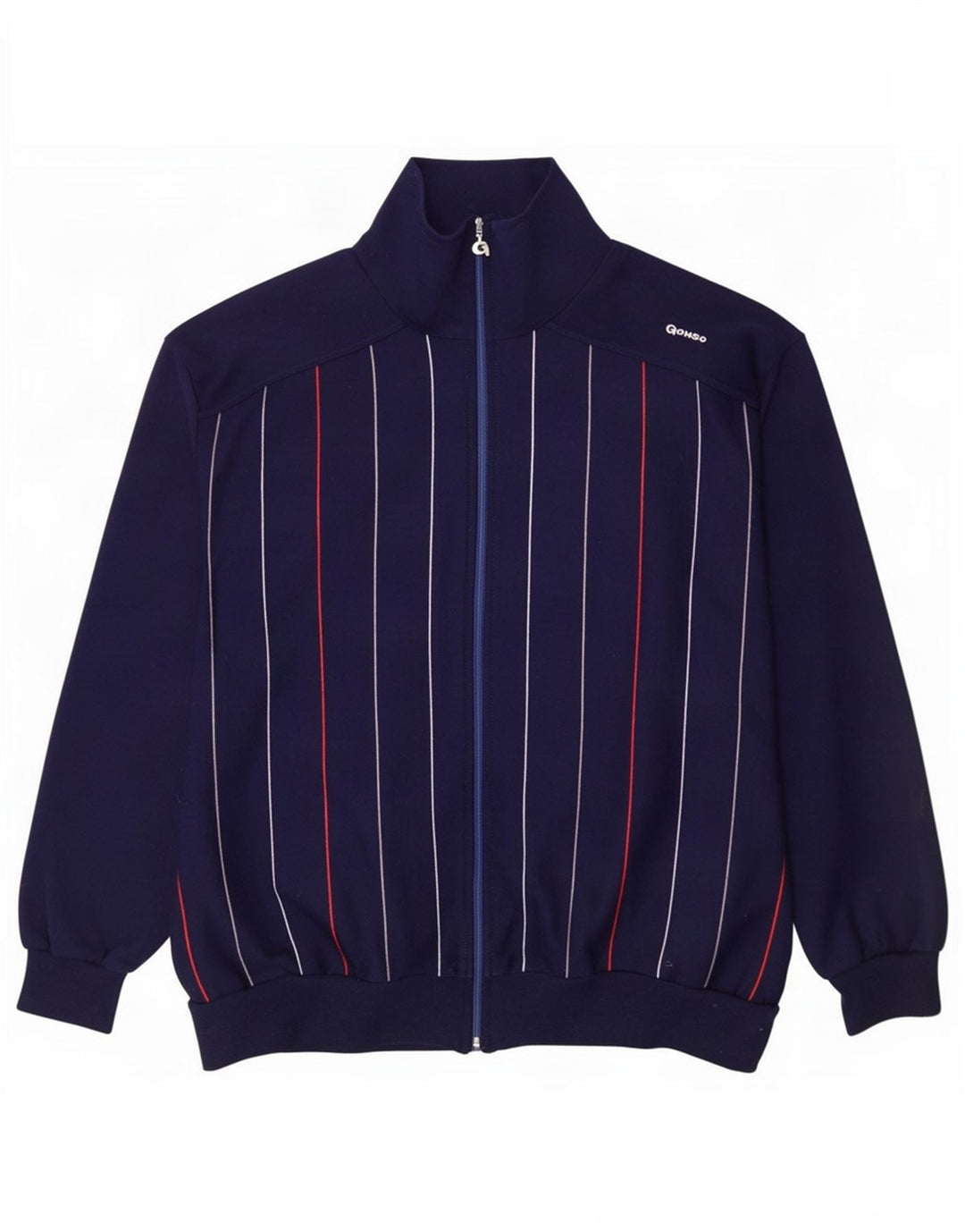 Ανδρική φόρμα Gonso Top Jacket IT 52 Large Navy Blue ριγέ πολυακρυλικό