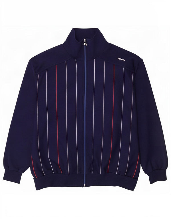 Ανδρική φόρμα Gonso Top Jacket IT 52 Large Navy Blue ριγέ πολυακρυλικό