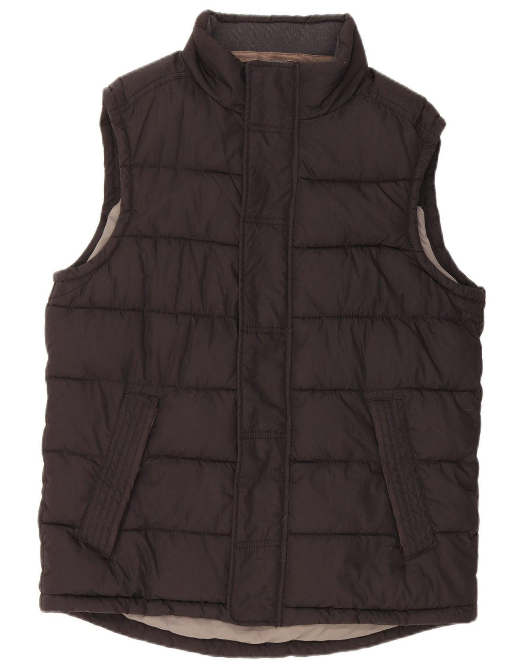 FAT FACE Ανδρικό padded Gilet UK 38 Medium Black Cotton