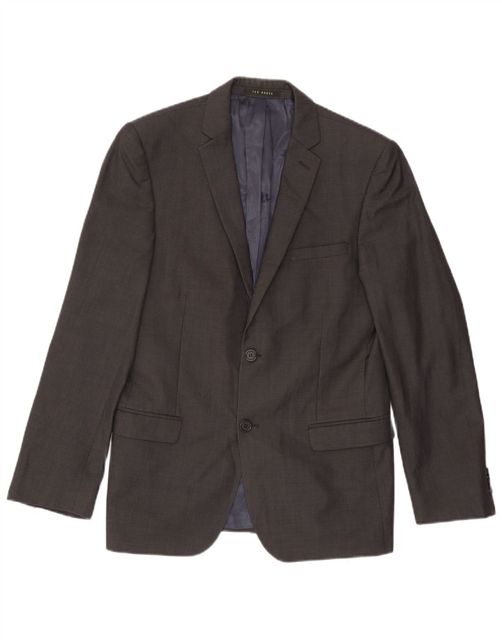 Ted Baker Ανδρικό σακάκι με 2 κουμπιά UK 38 Medium Grey Wool