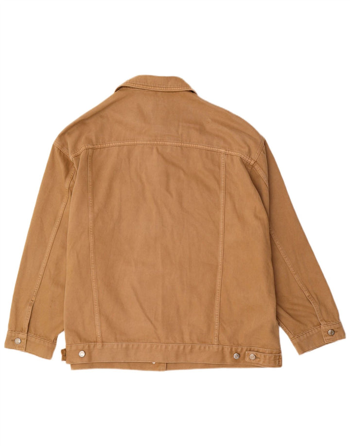 Zara Γυναικείο Τζιν Μπουφάν UK 18 XL Καφέ Βαμβακερό