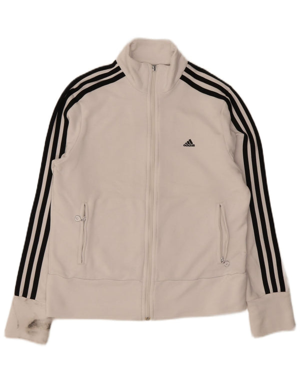 Γυναικεία αθλητική φόρμα Adidas Top Jacket UK 16 Large White Polyester