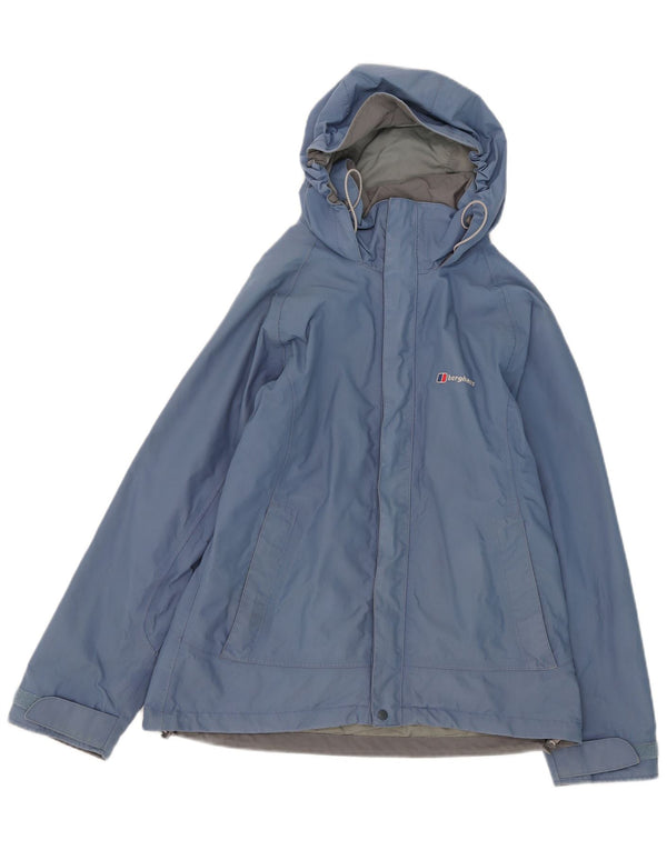 Berghaus Γυναικείο μπουφάν βροχής με κουκούλα UK 12 Medium Blue Nylon
