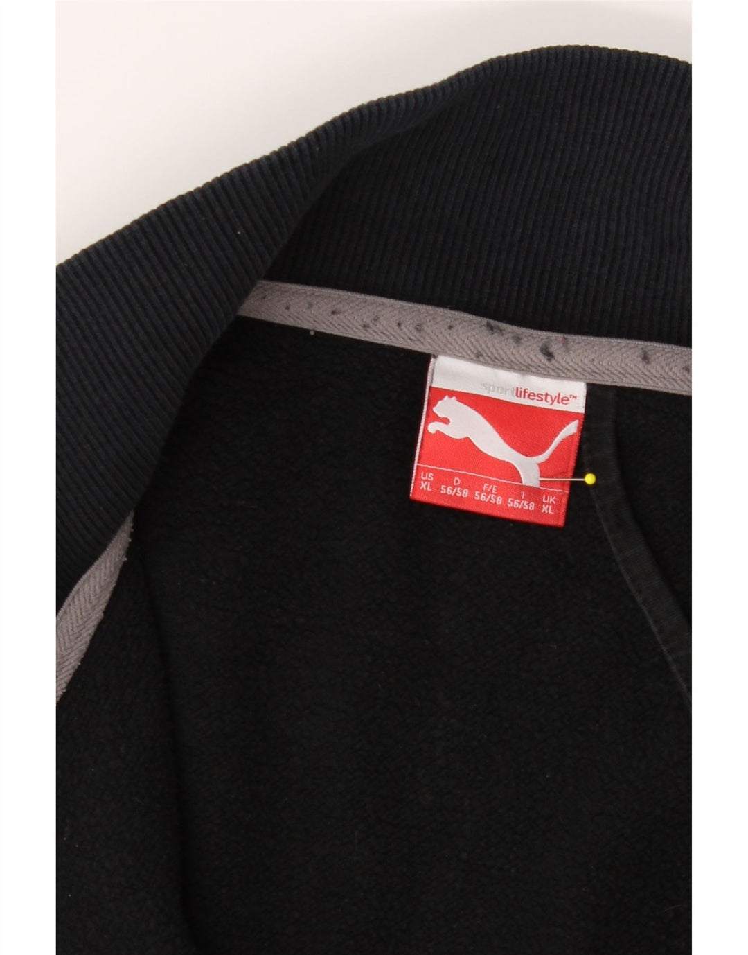PUMA Mens Graphic Tracksuit Top Jacket XL Black Vintage Puma and Second-Hand Puma from Messina Hembry 