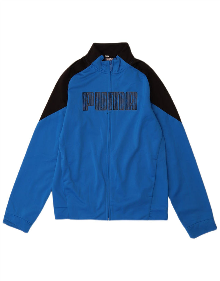 Γραφική φόρμα PUMA Boys Top Jacket 13-14 Years Blue Colourblock
