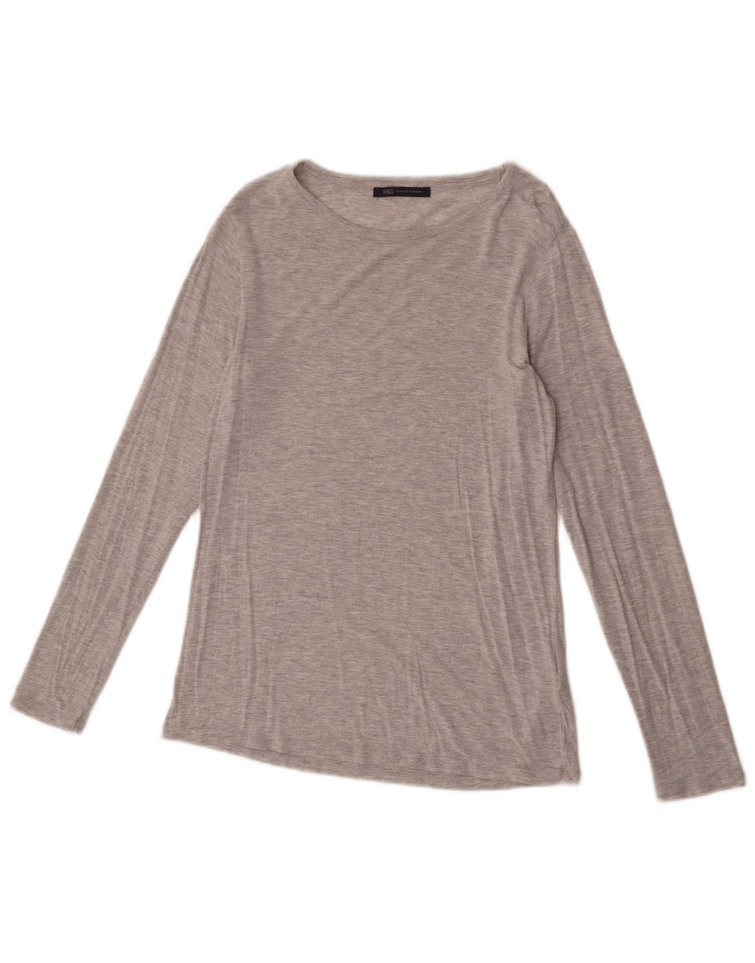 Marks & Spencer Γυναικείο τοπ μακρυμάνικο UK 14 Medium Grey Modal
