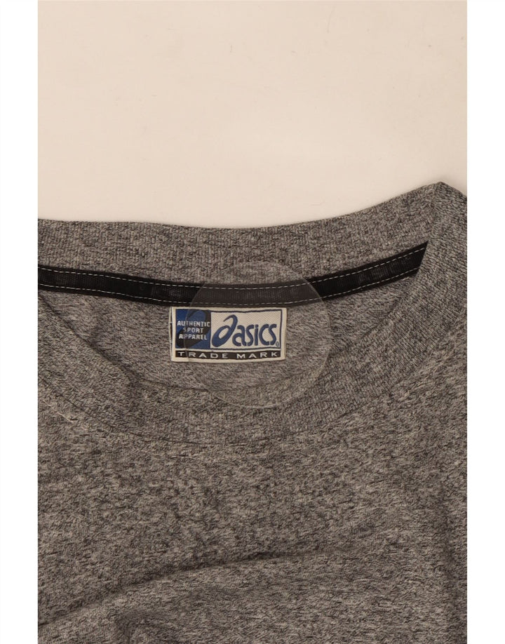 Ανδρικό T-Shirt Asics Top μεγάλο γκρι βαμβακερό