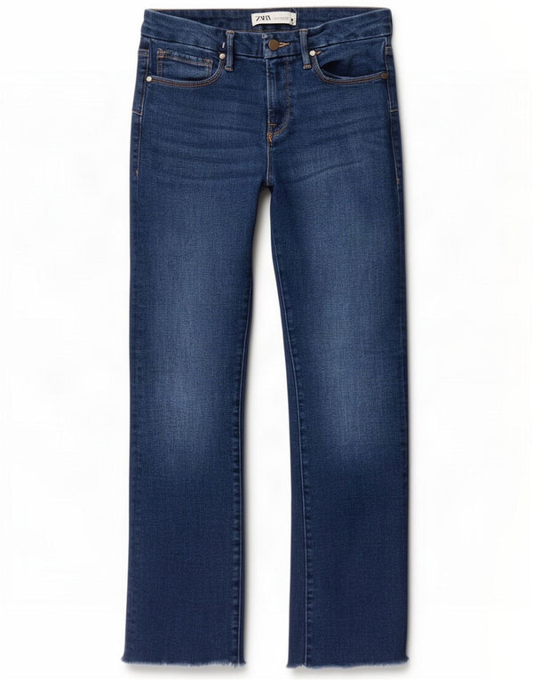 Γυναικεία Straight Jeans Zara EU 38 Small W28 L29 Blue