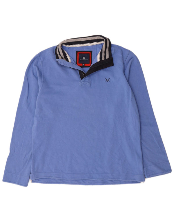 Ανδρικό φούτερ με φερμουάρ Crew Clothing Jumper XL Μπλε βαμβακερό