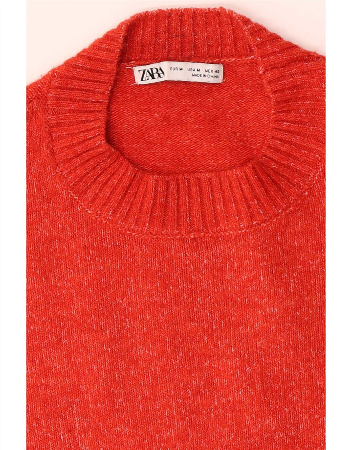 Ανδρικό πουλόβερ Zara Crew Neck Jumper Μεσαίο Πορτοκαλί