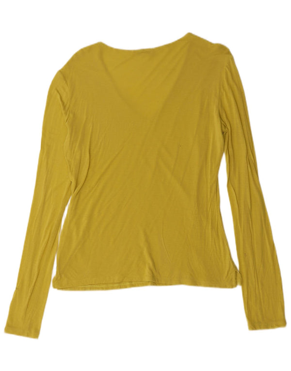 Armani γυναικείο τοπ μακρυμάνικο UK 14 Medium Yellow
