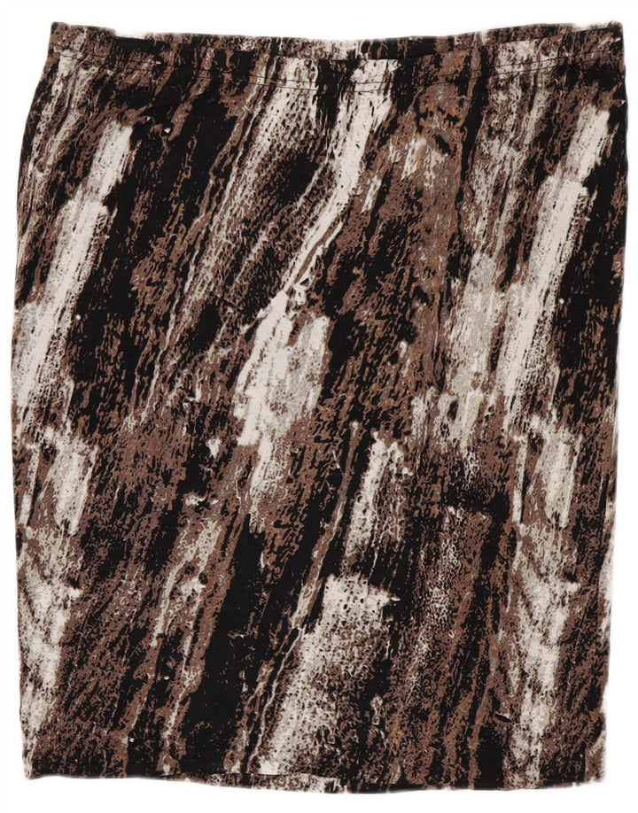 MOSSIMO Γυναικεία ίσια φούστα 2XL W40 Καφέ Colourblock Rayon