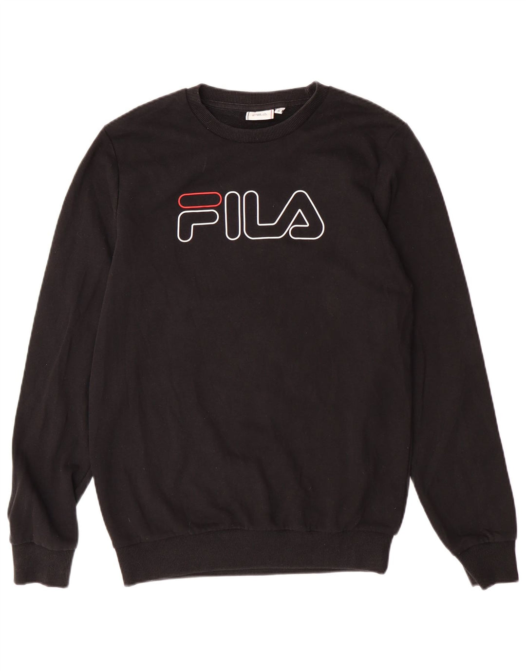 Ανδρικό γραφικό φούτερ Fila Jumper Μικρό μαύρο βαμβακερό
