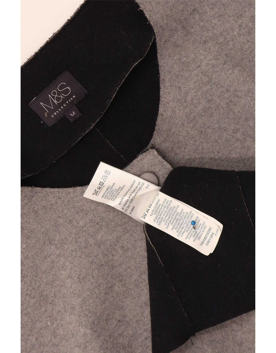Marks & Spencer Γυναικείο πουλόβερ Longline Cardigan UK 14 Medium Grey