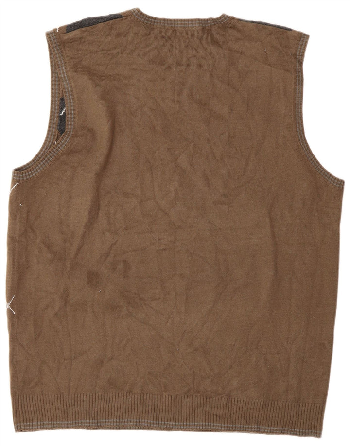 Marks & Spencer Ανδρικό γιλέκο Autograph Tank Top Large Brown Classic