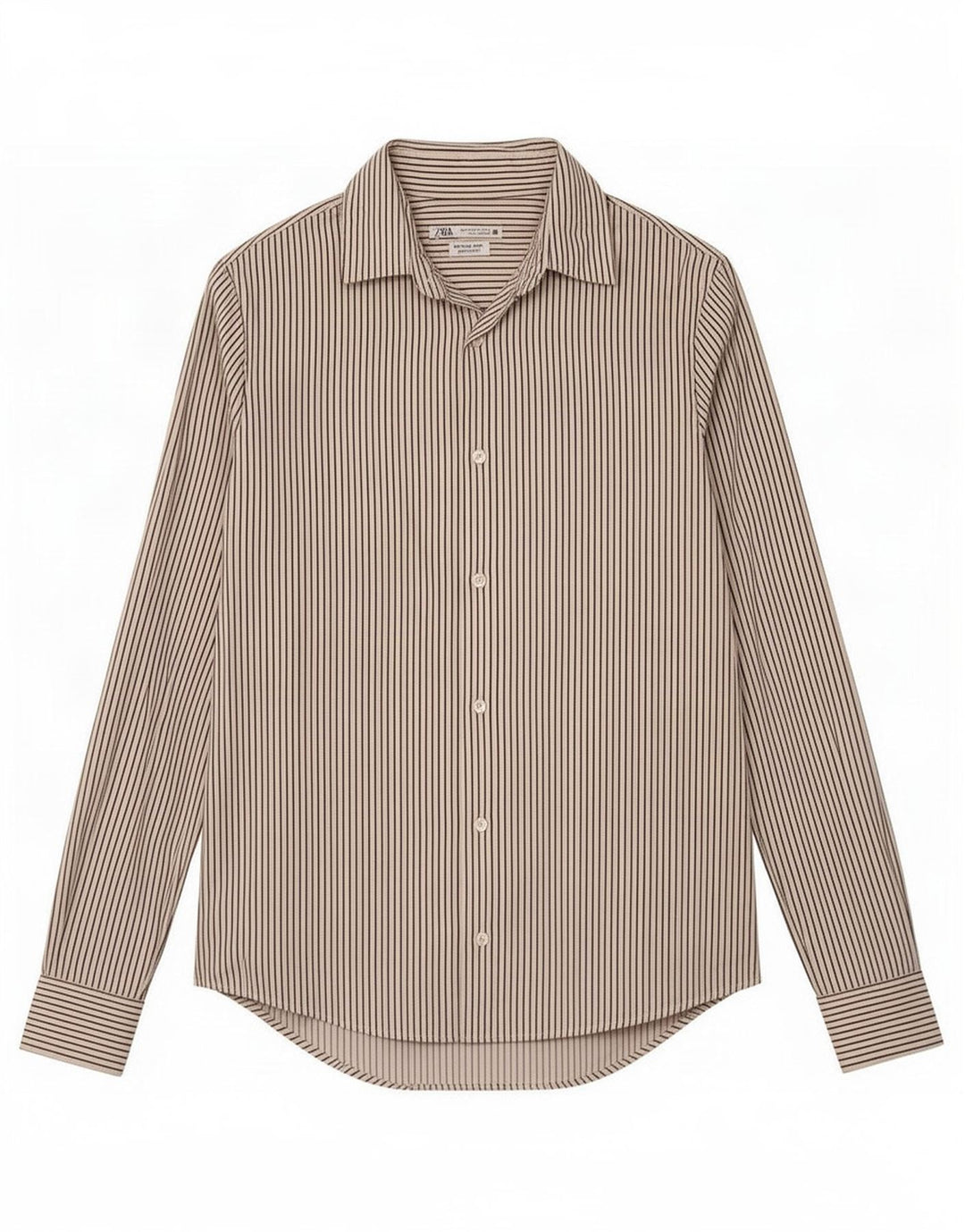 Ανδρικό πουκάμισο Zara Super Slim Fit, μεσαίο λευκό pinstripe