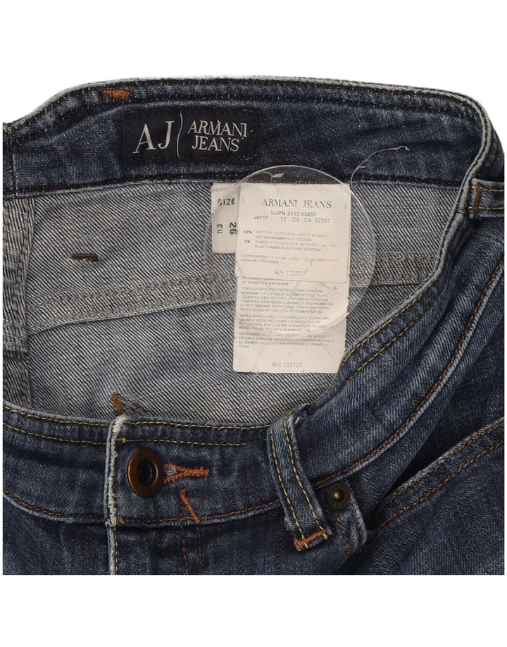 Γυναικείο Armani Graphic Slim Jeans W26 L32 Navy Blue Cotton