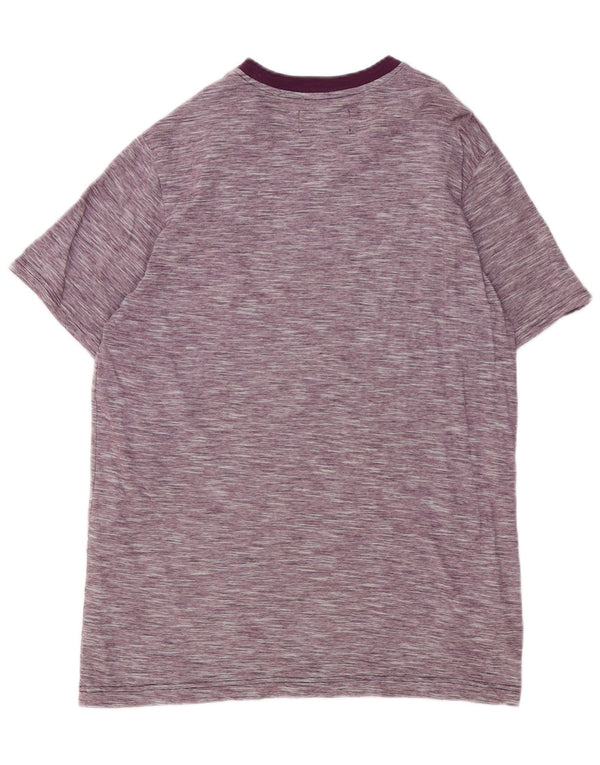 Ανδρικό T-Shirt Penguin Top Large Purple Flecked Cotton