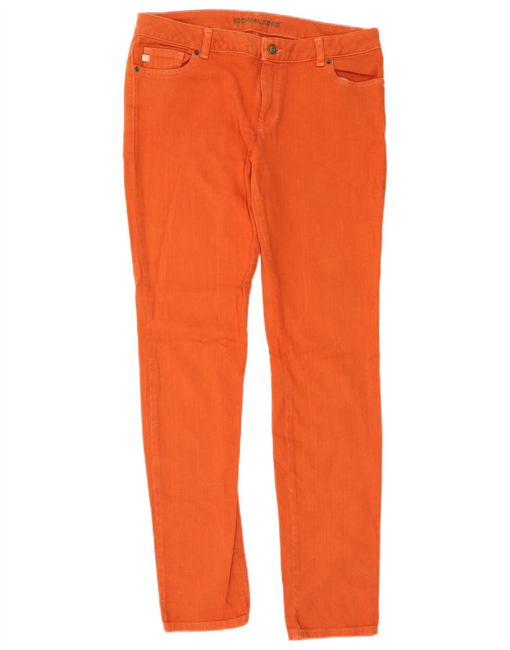 Michael Kors Γυναικείο Slim Jeans US 6 Medium W34 L32 Πορτοκαλί βαμβακερό