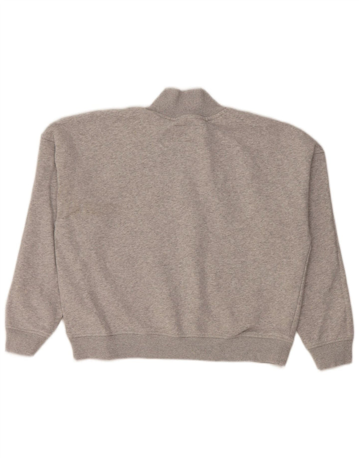 Jack Wills Γυναικεία φούτερ υπερμεγέθης Crop Jumper UK 10 Small Grey