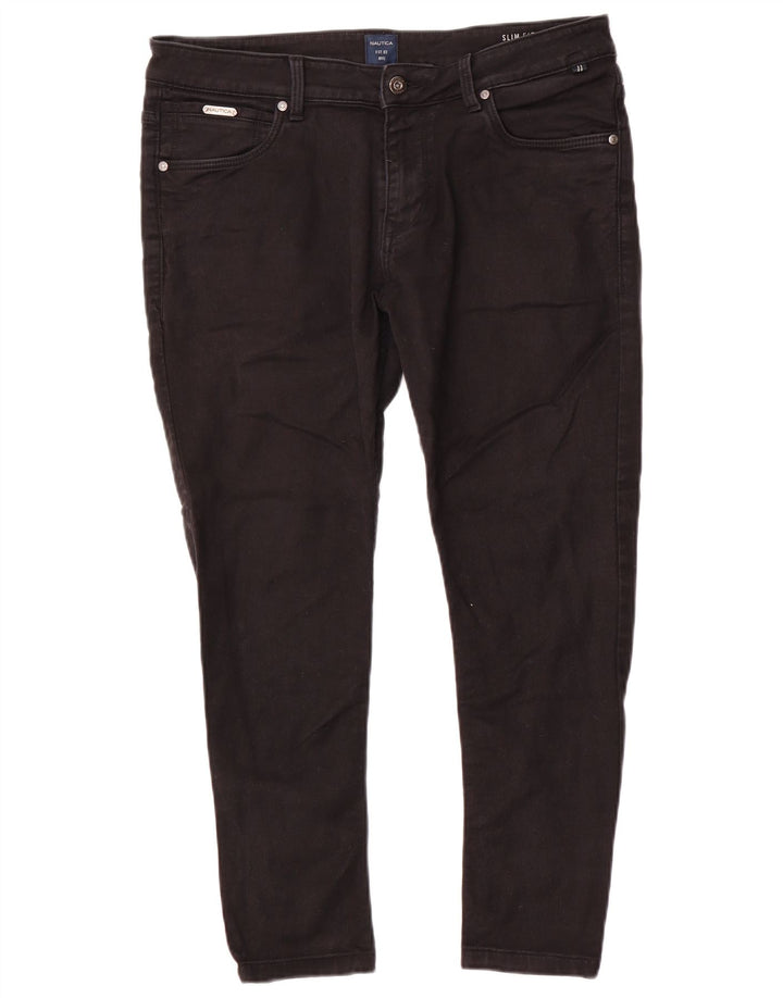 Nautica Ανδρικό Slim Jeans W34 L26 Μαύρο βαμβακερό