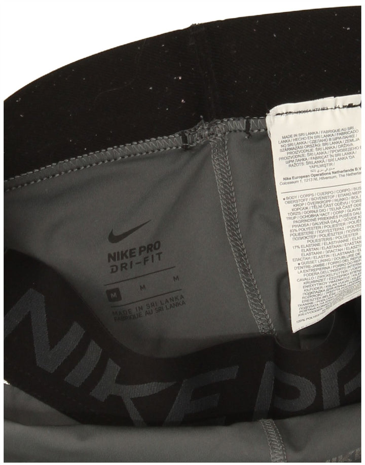 Γυναικείο κολάν Nike Dri Fit Graphic UK 12 Medium Grey Polyester