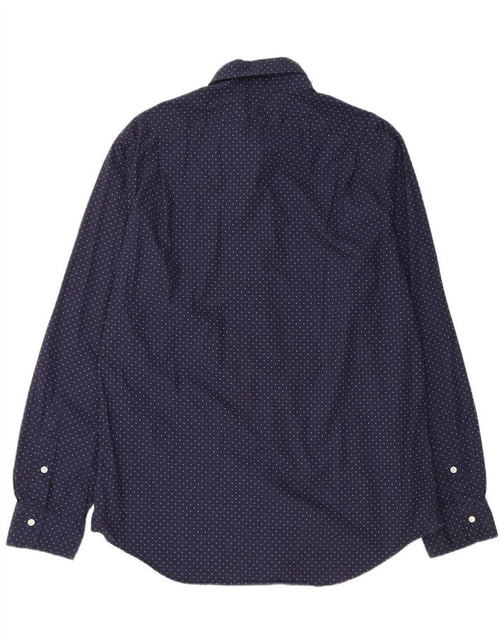 POLO RALPH LAUREN Ανδρικό πουκάμισο με λεπτή εφαρμογή XL Βαμβακερό μπλε ναυτικό