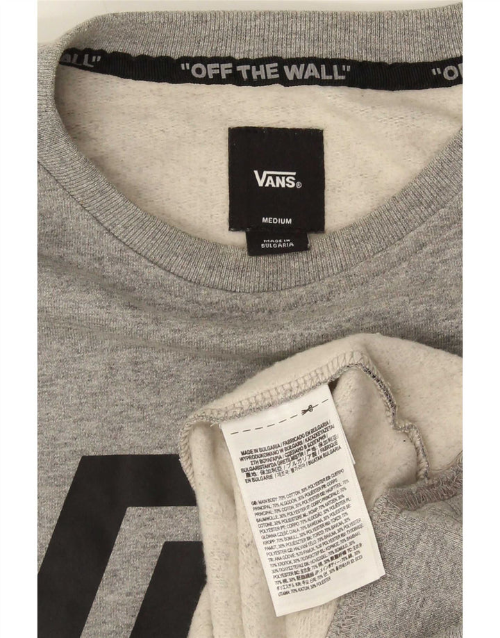 Ανδρικό γραφικό φούτερ Vans Jumper Μεσαίο γκρι βαμβακερό