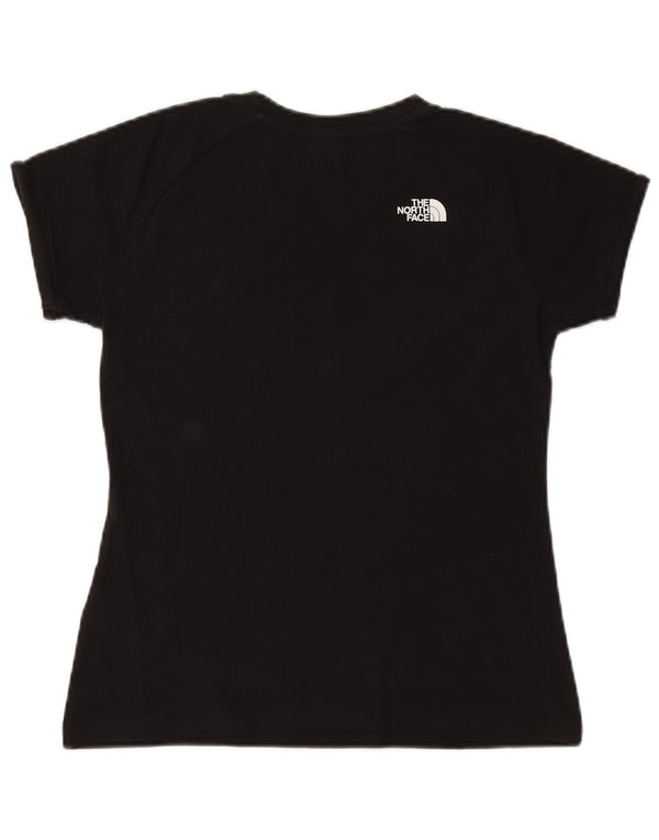 THE NORTH FACE Γυναικείο γραφικό T-Shirt Top UK 14 Μεσαίο μαύρο βαμβακερό
