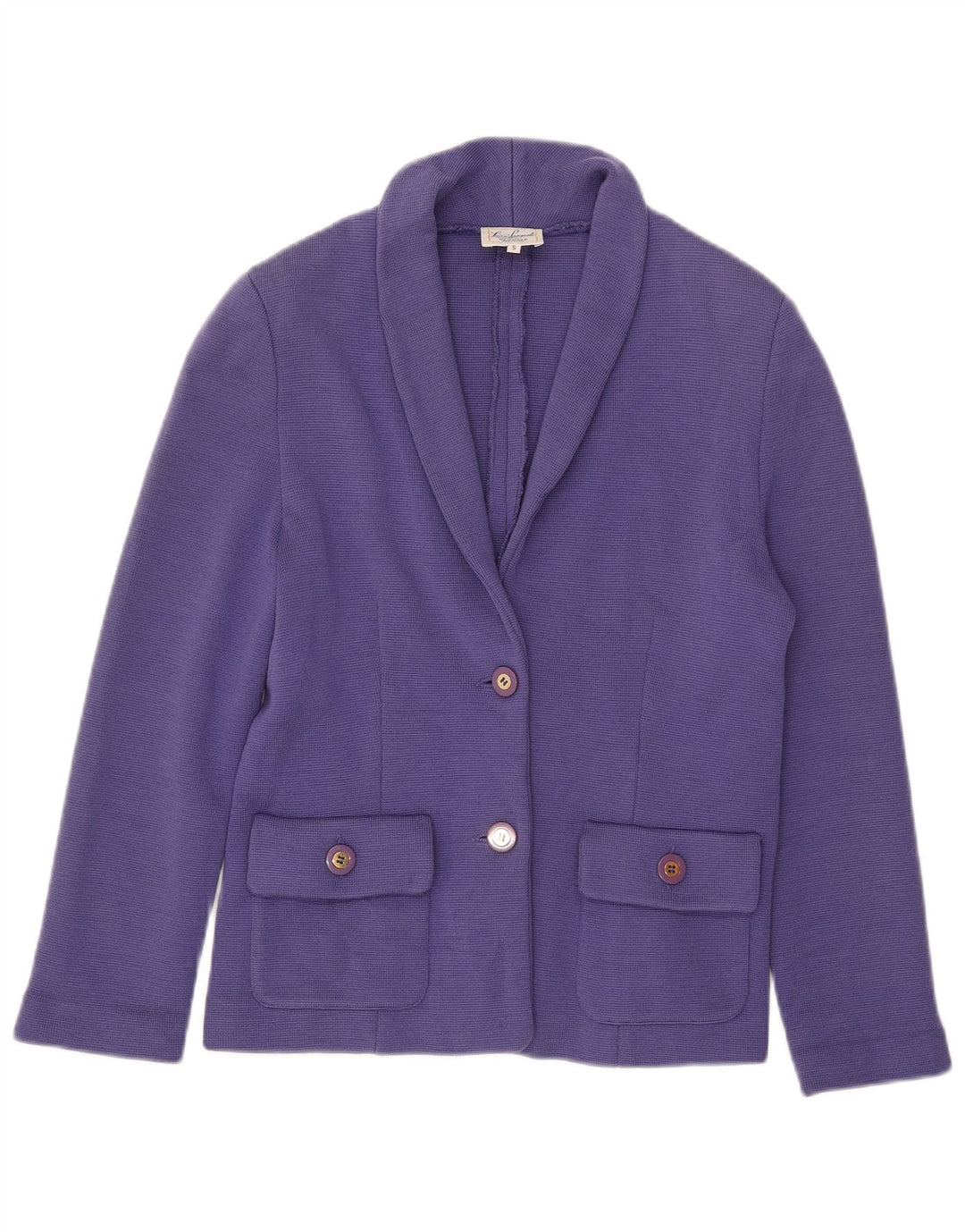Luisa Spagnoli γυναικείο πλεκτό σακάκι 2 κουμπιών UK 10 Small Purple