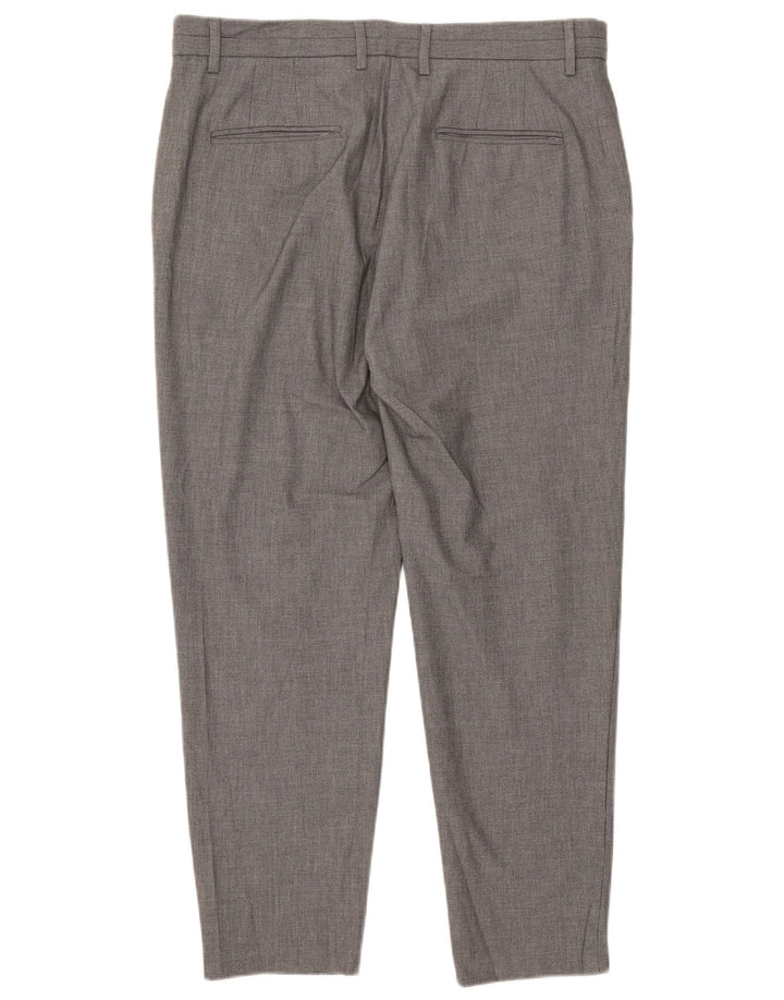 Zara Ανδρικό παντελόνι Chino Slim XL W34 L30 Grey Polyester