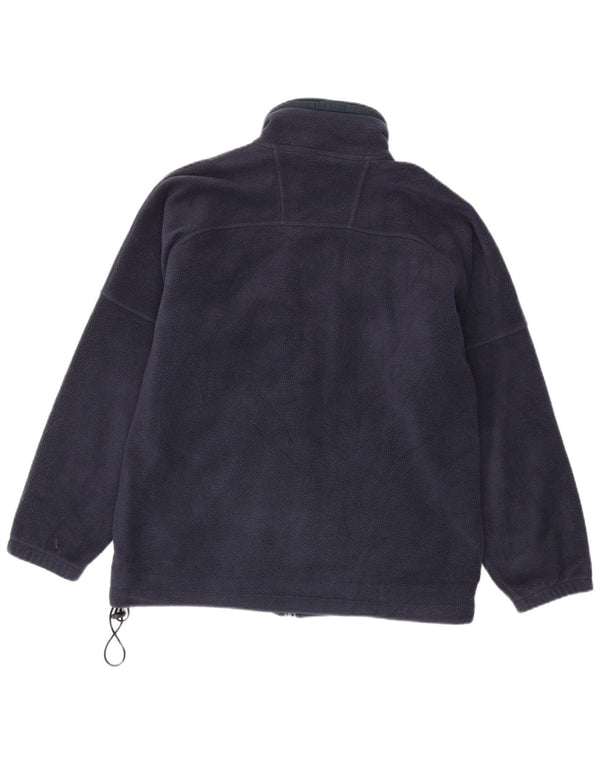 Champion Mens Fleece Jacket UK 38 Medium Navy Blue Polyester