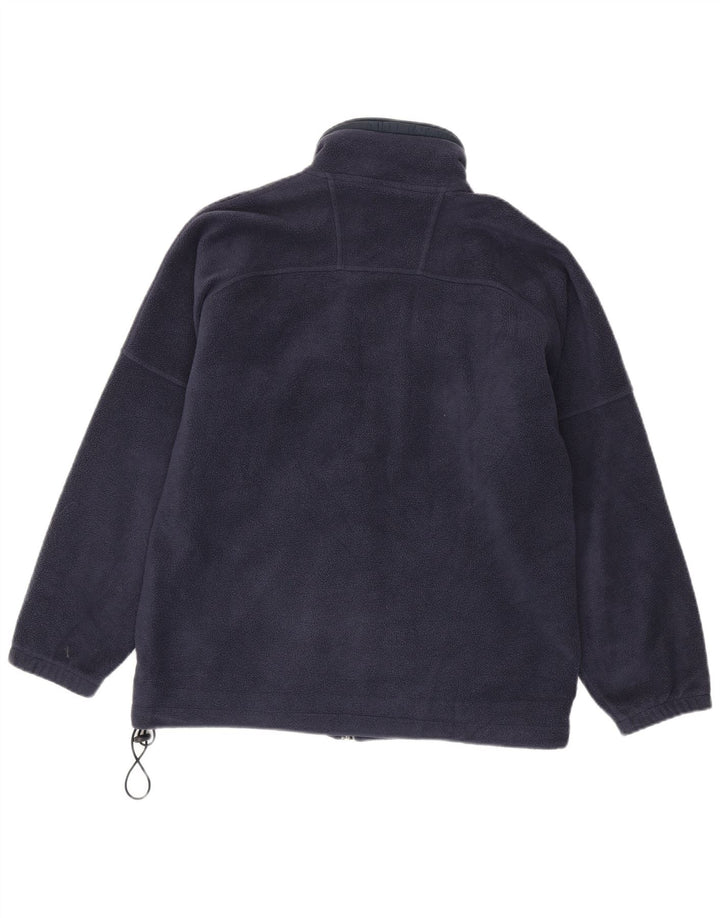 Champion Mens Fleece Jacket UK 38 Medium Navy Blue Polyester