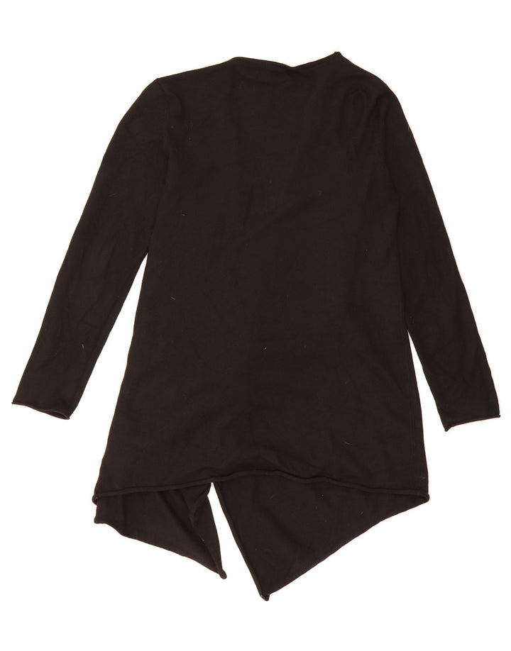 ZARA Womens Asymmetric Open Cardigan Sweater UK 14 Large Black Vintage Zara and Second-Hand Zara from Messina Hembry 