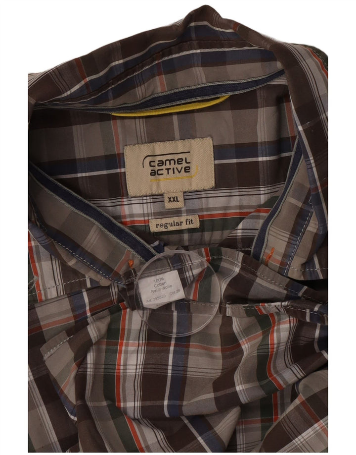 Camel Active Ανδρικό πουκάμισο κανονικής εφαρμογής 2XL πολύχρωμο βαμβακερό καρό
