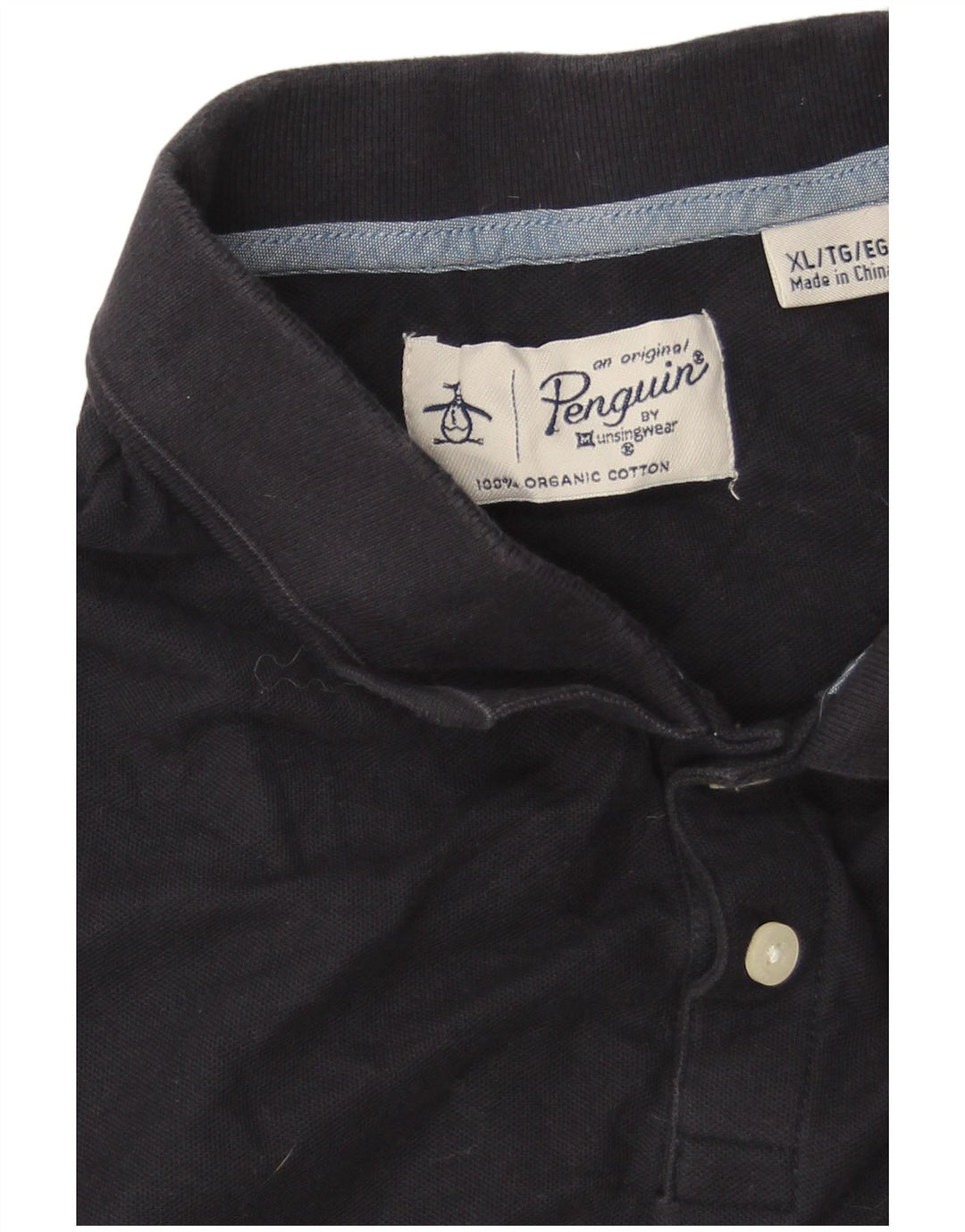Ανδρικό πουκάμισο πόλο Penguin XL Navy Blue Cotton