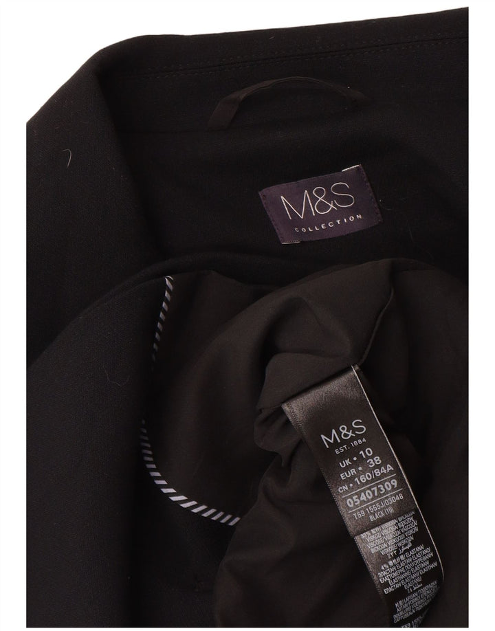 Marks & Spencer Γυναικείο σακάκι με διπλό στήθος UK 10 Small Black