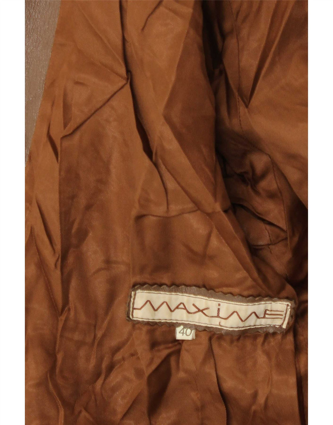 Maxime Γυναικείο Δερμάτινο Παλτό EU 40 Medium Brown