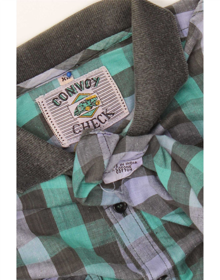 Vintage Ανδρικό Πουκάμισο XL Πολύχρωμο Βαμβακερό Gingham