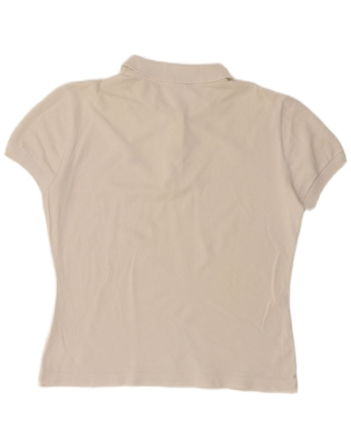 Γυναικείο πουκάμισο Polo Lacoste Μέγεθος 46 XL Λευκό βαμβακερό