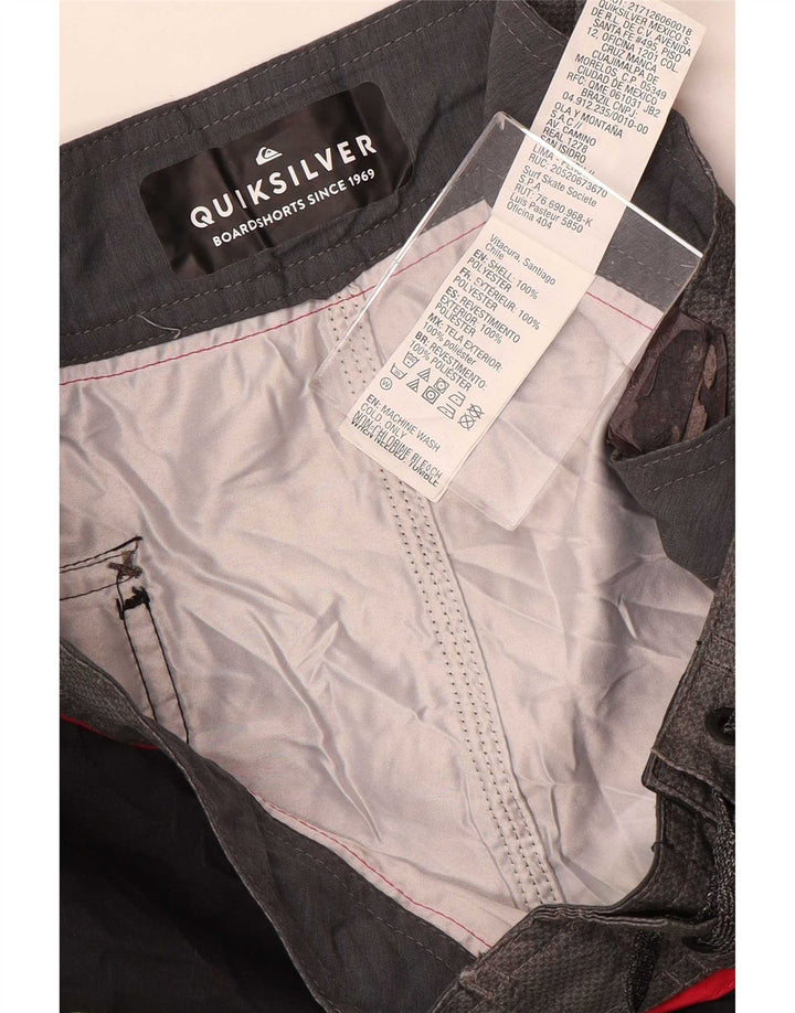 Ανδρικό σορτς κολύμβησης Quiksilver, μεσαίο μαύρο φλοράλ πολυεστέρας