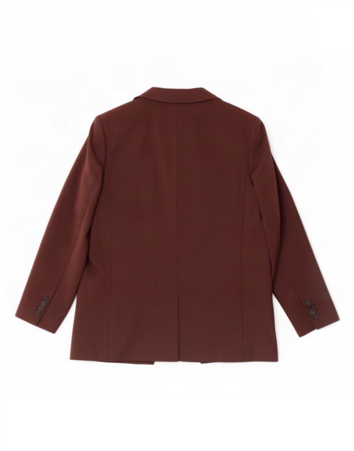 Marks & Spencer Γυναικείο μπουφάν σακάκι με 1 κουμπί UK 18 XL καφέ πολυεστέρας