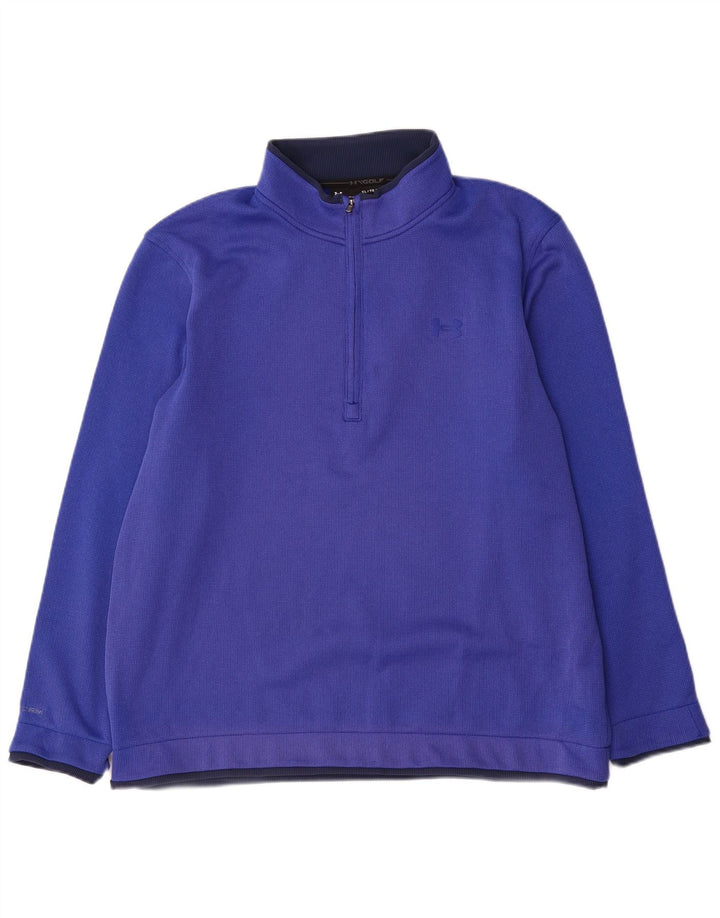 Under Armour Ανδρικό φούτερ με φερμουάρ Jumper XL Blue Polyester