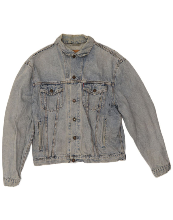 Ανδρικό τζιν μπουφάν Levi's UK 38 Medium Blue Cotton