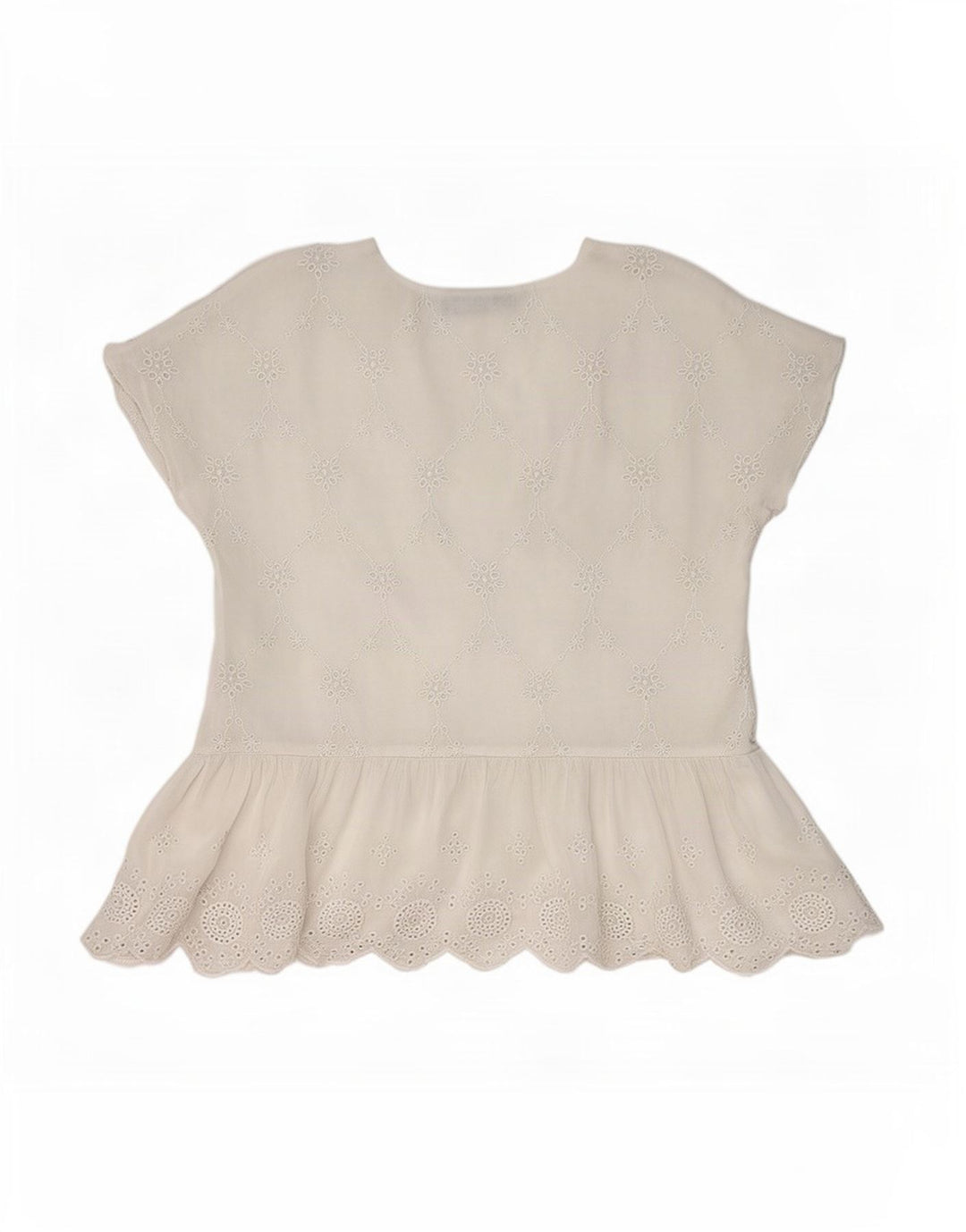 Zara Γυναικεία Μπλούζα Τοπ UK 10 Small White Floral