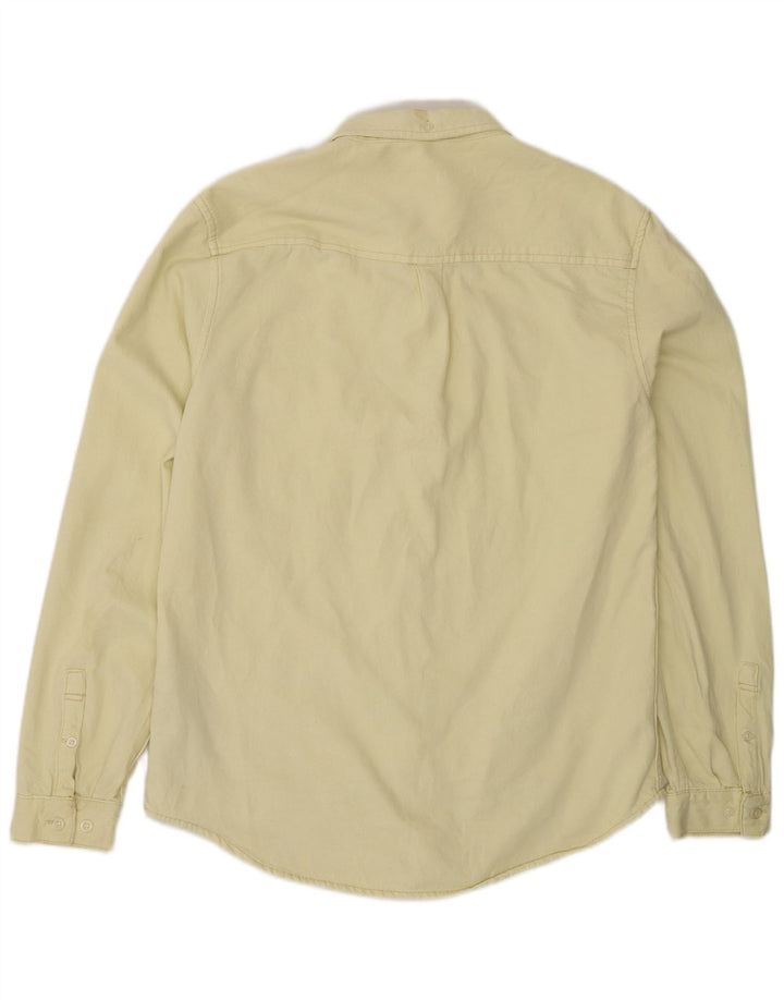 Ανδρικό πουκάμισο Zara, μεσαίο κίτρινο βαμβακερό