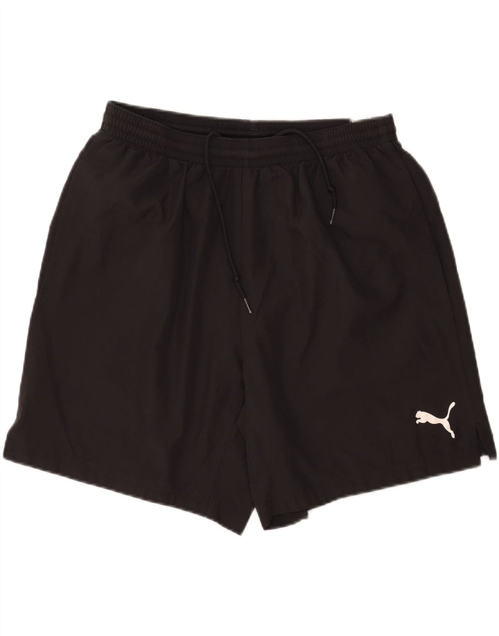 PUMA Mens Sport Shorts Large Black Polyester Vintage Puma and Second-Hand Puma from Messina Hembry 