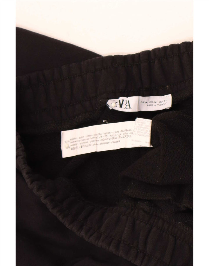 Ανδρική φόρμα Zara Παντελόνι Joggers Μεσαίο Μαύρο Βαμβακερό