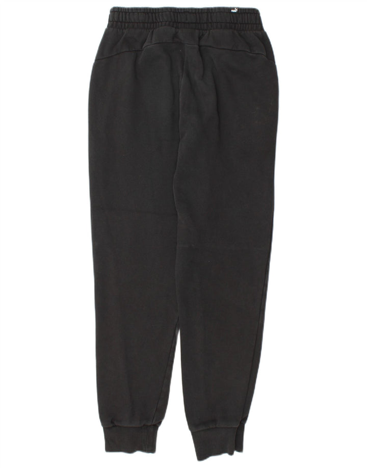 Γυναικεία αθλητική φόρμα PUMA Παντελόνι Joggers UK 10 Small Black Cotton